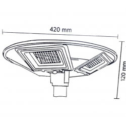250w Cata Bahçe Solar Armatürü Uzaktan Kumandalı Ct-4675 250w Cata Bahçe Solar Armatürü Uzaktan Kumandalı Ct-4675