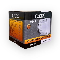 Cata 4X40 300 MA Trifaze Yangın Koruma Rolesi  CT-9643