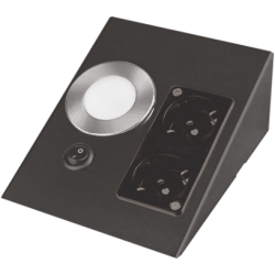 Cata Ct-5110B Ledli Üçgen Spot Siyah Kasa  Çift Prizli Beyaz Cata Ct-5110B Ledli Üçgen Spot Siyah Kasa  Çift Prizli Beyaz