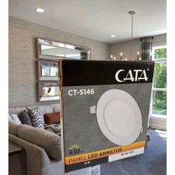 Cata 9 Watt Panel Led CT-5146 Beyaz Işık Alüminyum Kasa Cata 9 Watt Panel Led CT-5146 Beyaz Işık Alüminyum Kasa